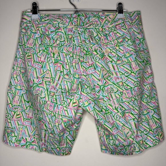 LILLY PULITZER Colorful Print Resort Fit Summer Beach Bermuda 9.5” Inseam Shorts - Picture 11 of 13